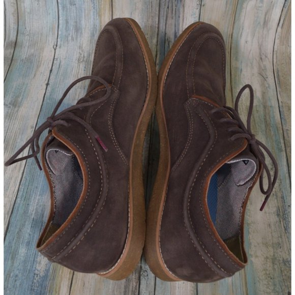 Hush Puppies Hade Jester Men's Size 11.5 Brown Suede Sneakers Casual Shoes - Picture 7 of 10